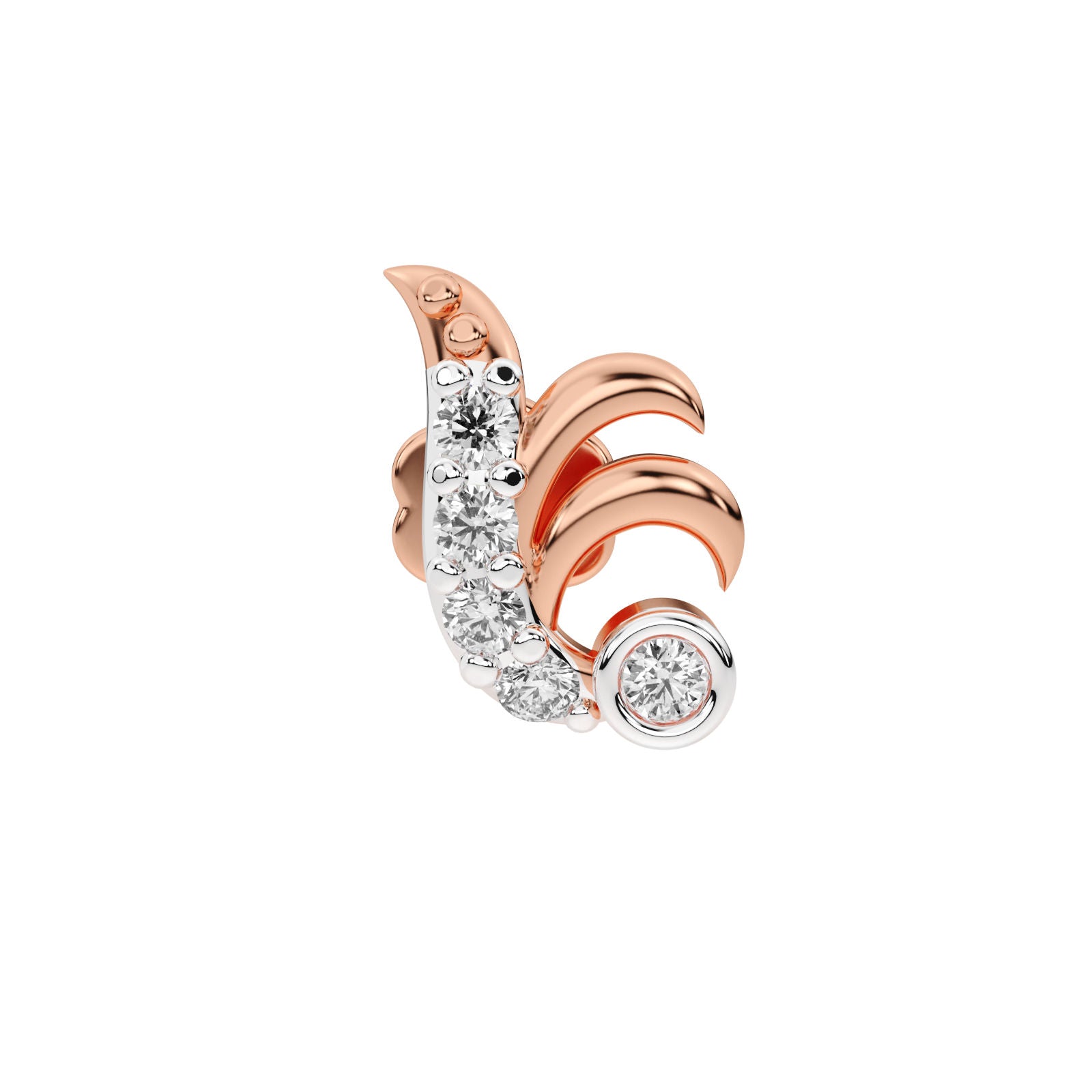 Aurora Flame Diamond Stud