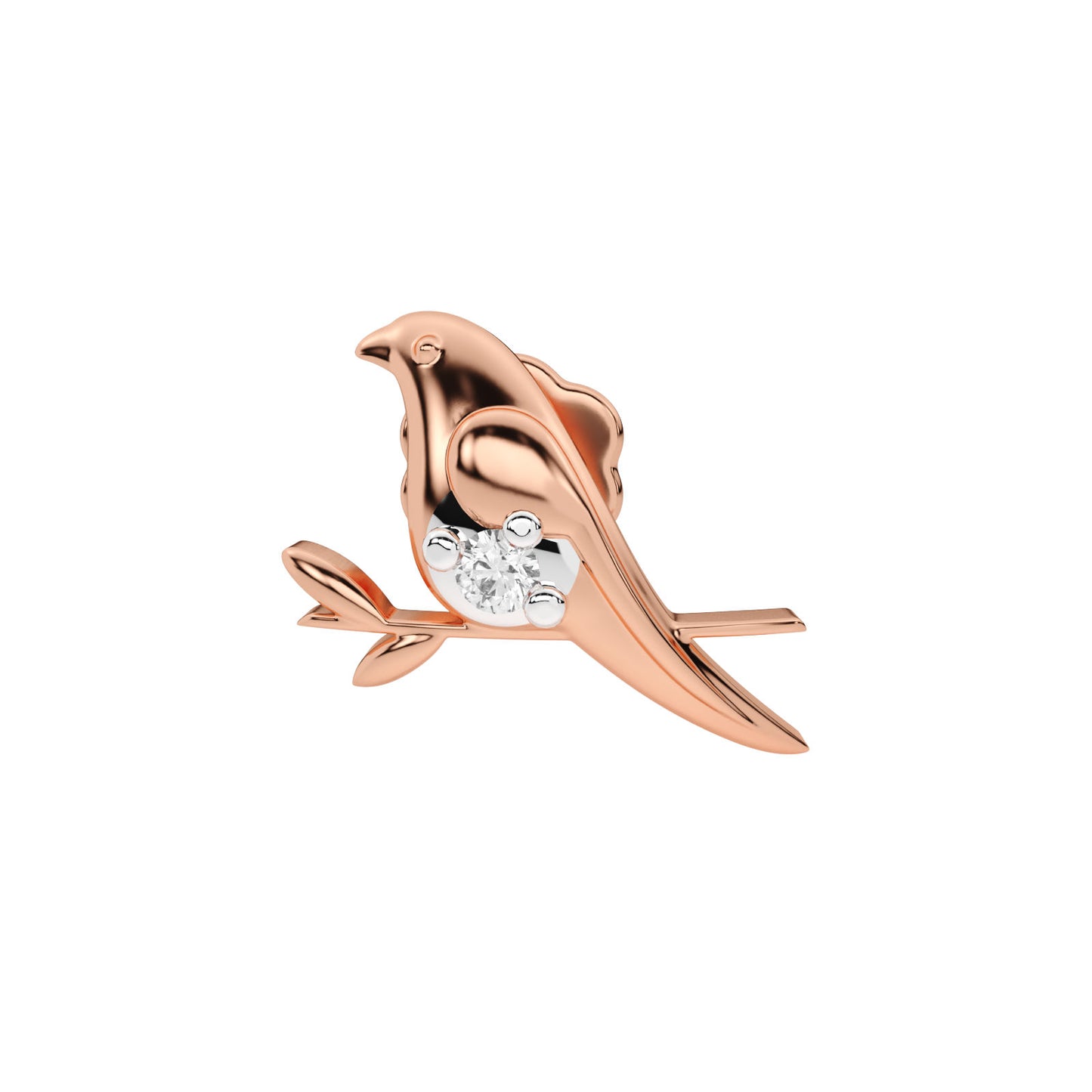 Serenade Bird Diamond Pendant