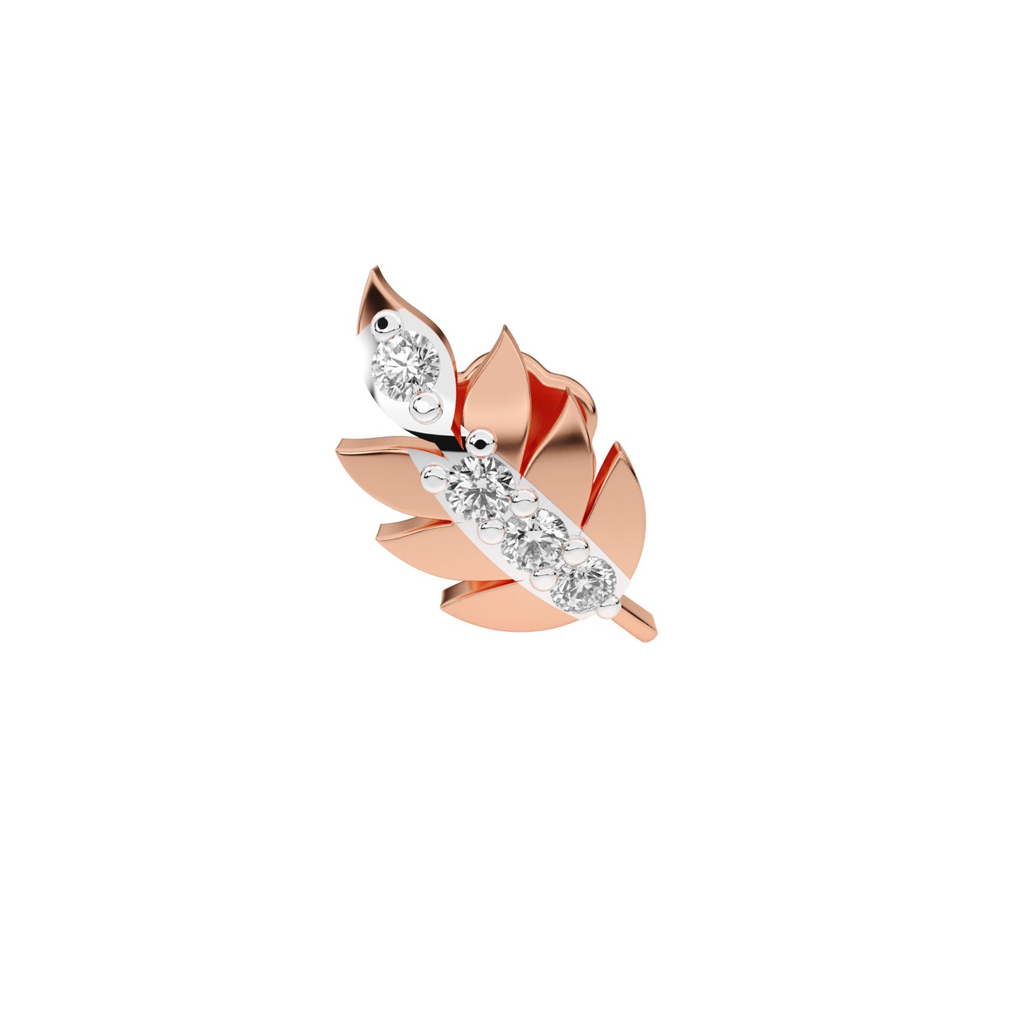 Leaf Whisper Diamond Pendant