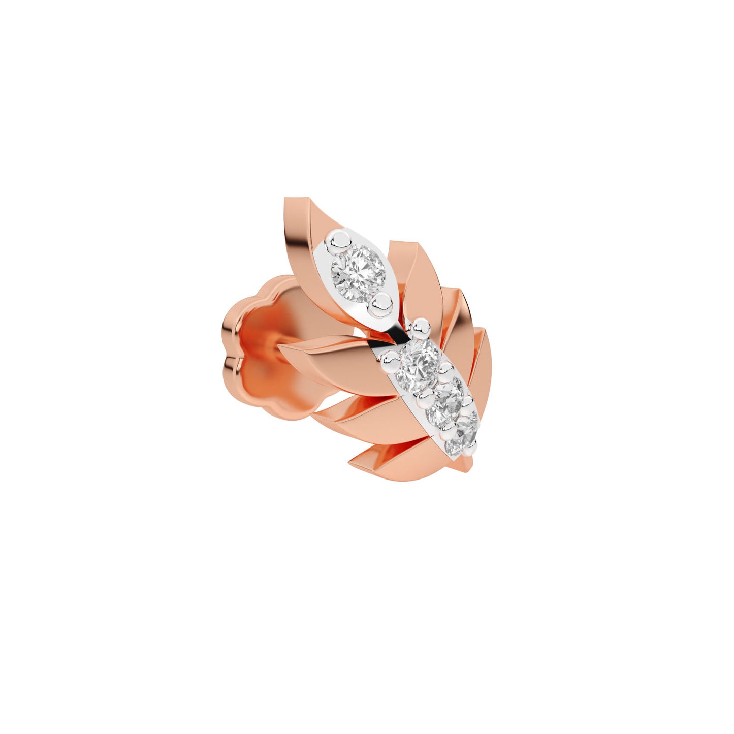 Leaf Whisper Diamond Pendant