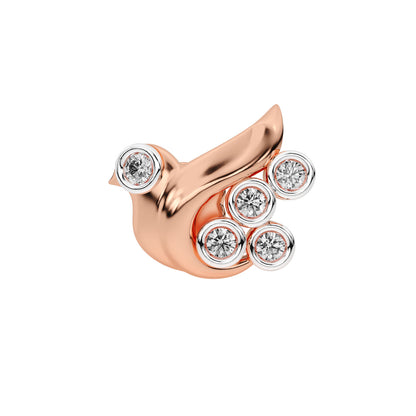 Celestial Songbird Diamond Stud