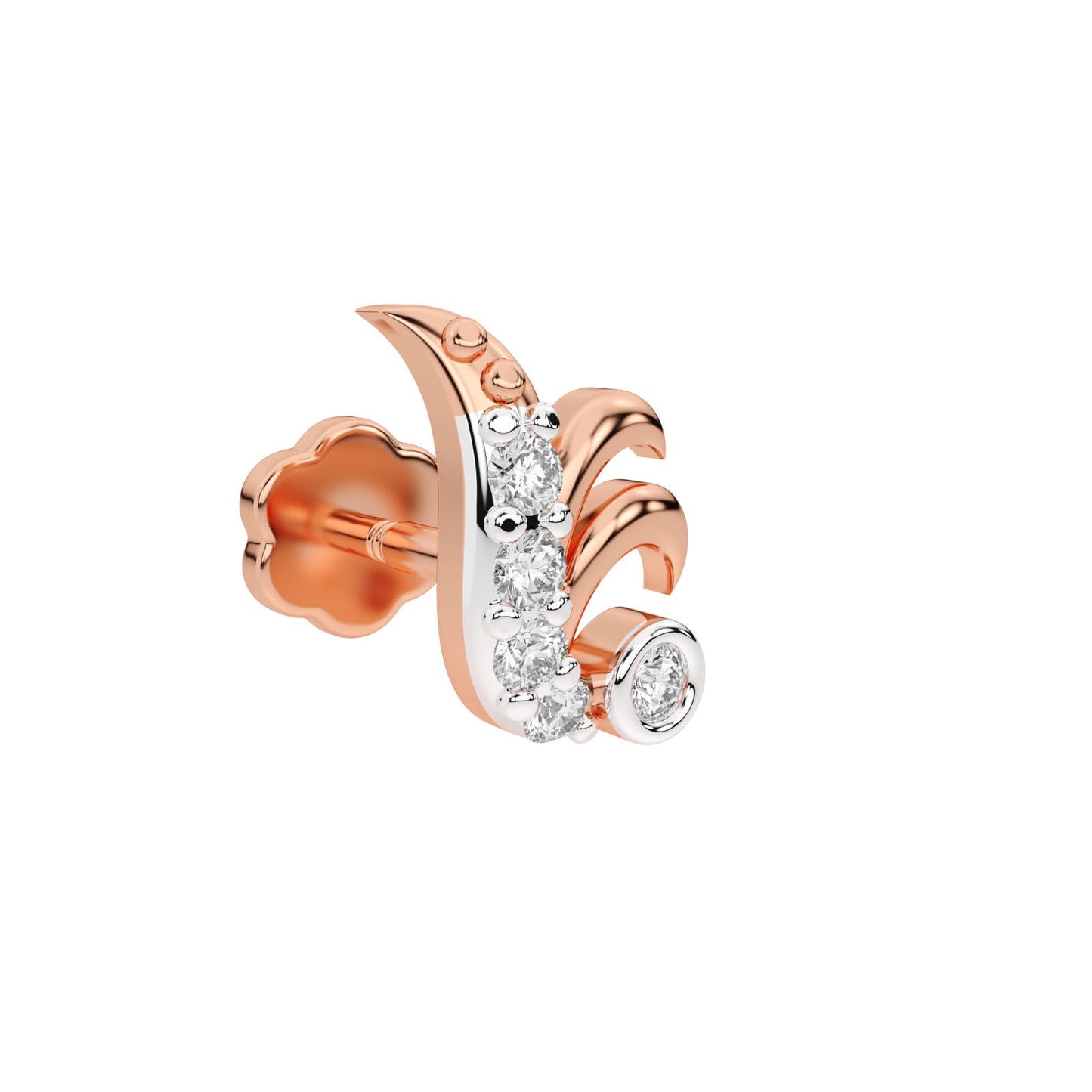 Aurora Flame Diamond Stud
