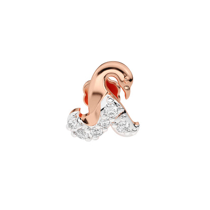 Swan Serenade Diamond Stud