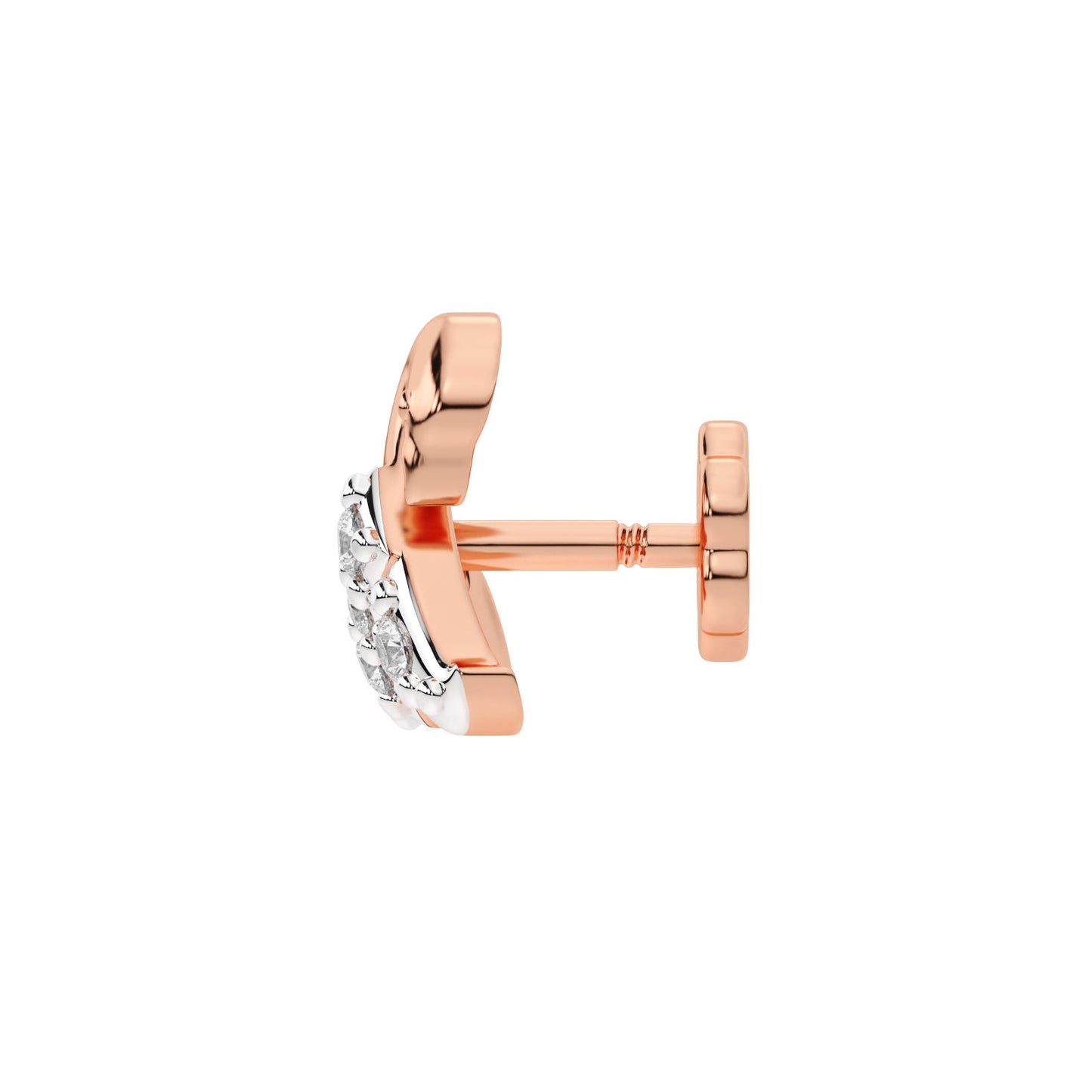 Swan Serenade Diamond Stud