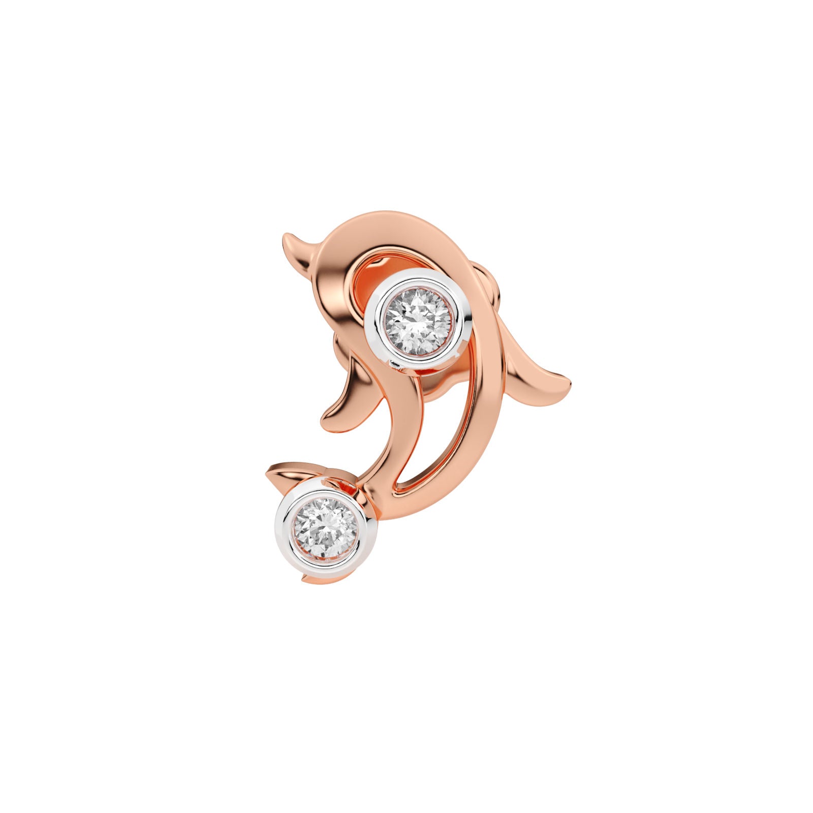Diamond Wave Dolphin Bangle