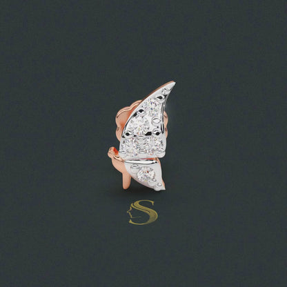 Twilight Butterfly Diamond Stud
