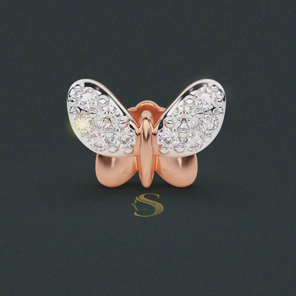 Eterna Butterfly Diamond Nosepin